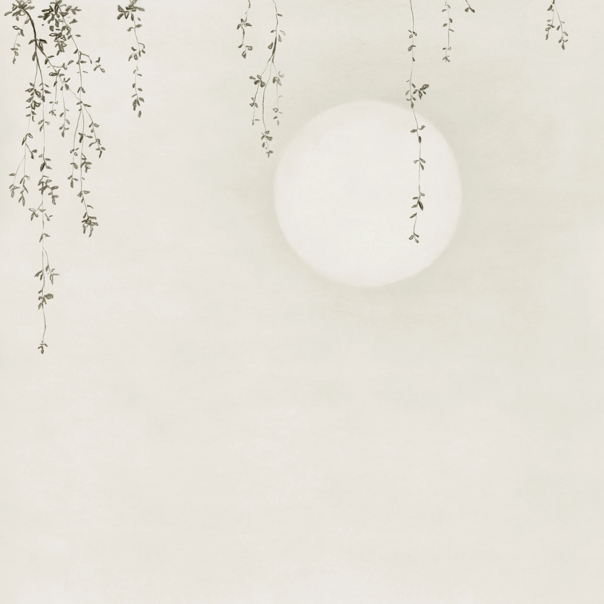 Wabi Sabi wall mural by Sandberg – botanical design, Grey – Soft Grey