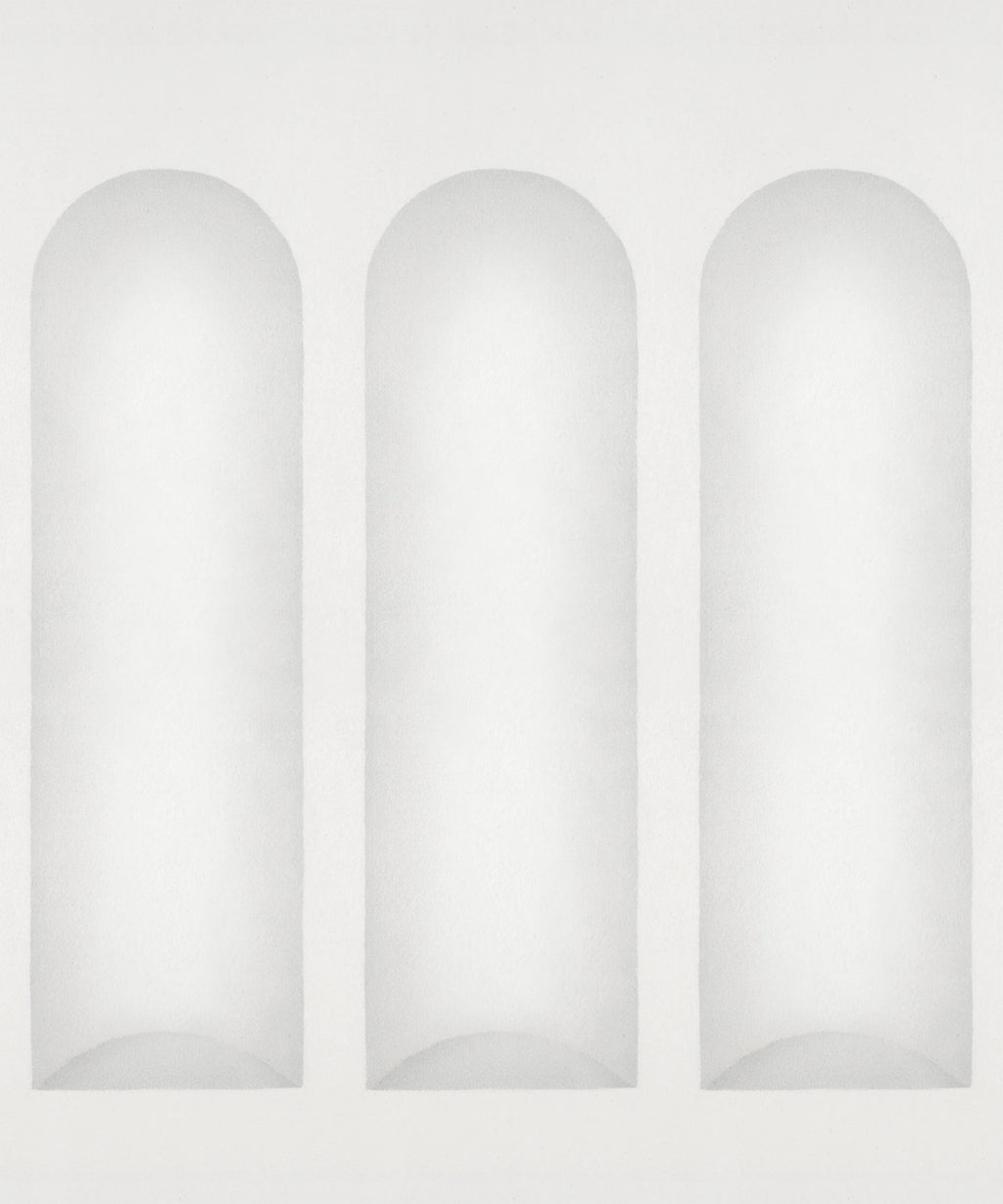 Ljung wall mural by Sandberg – abstract design, Light Grey – flat swatch showing the repeat