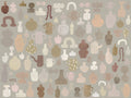 Emilia Ilke wallpaper by Sandberg – abstract design, Beige – Clay – flat swatch showing the repeat
