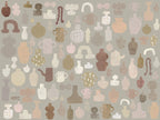 Emilia Ilke wallpaper by Sandberg – abstract design, Beige – Clay – flat swatch showing the repeat