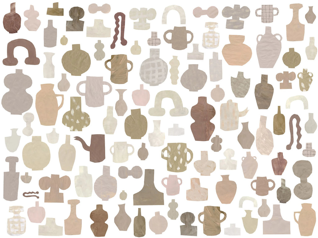 Emilia Ilke wallpaper by Sandberg – abstract design, Pastel – styled in a room setting, view 3