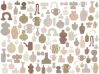 Emilia Ilke wallpaper by Sandberg – abstract design, Pastel – styled in a room setting, view 3