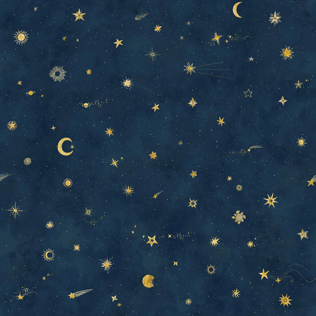 Starry Sky wallpaper by Sandberg – sky & clouds design, Blue – Petrol
