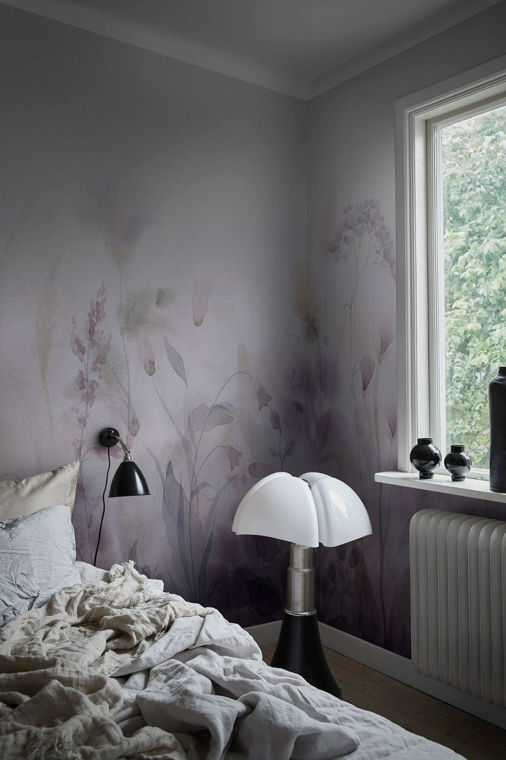 Vilda wall mural by Sandberg – floral design, Pink – Dawn