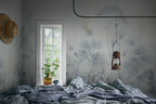 Vilda wall mural by Sandberg – floral design, Blue – Misty Blue