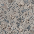 Belinda wallpaper by Sandberg – floral design, Blue – Misty Blue – flat swatch showing the repeat, view 3