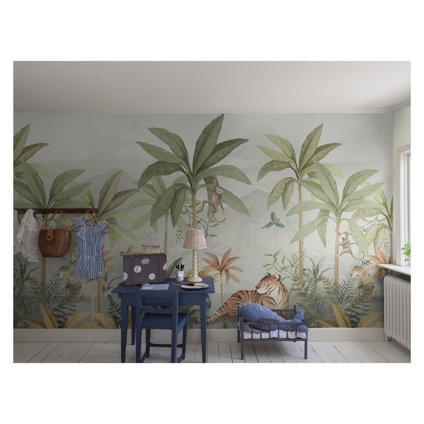 Wild Jungle Mural - Wallpaper Trader