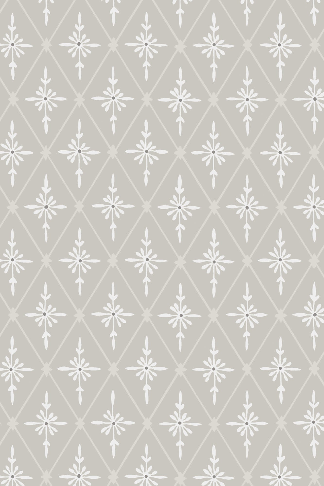 Einar wallpaper by Sandberg in Grey, close detail of the print