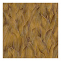 Amazone wallpaper by Casamance in ochre yellow, overlapping textured leaves, flat swatch detail