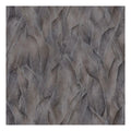 Amazone wallpaper by Casamance in taupe brown, overlapping textured leaves, flat swatch detail