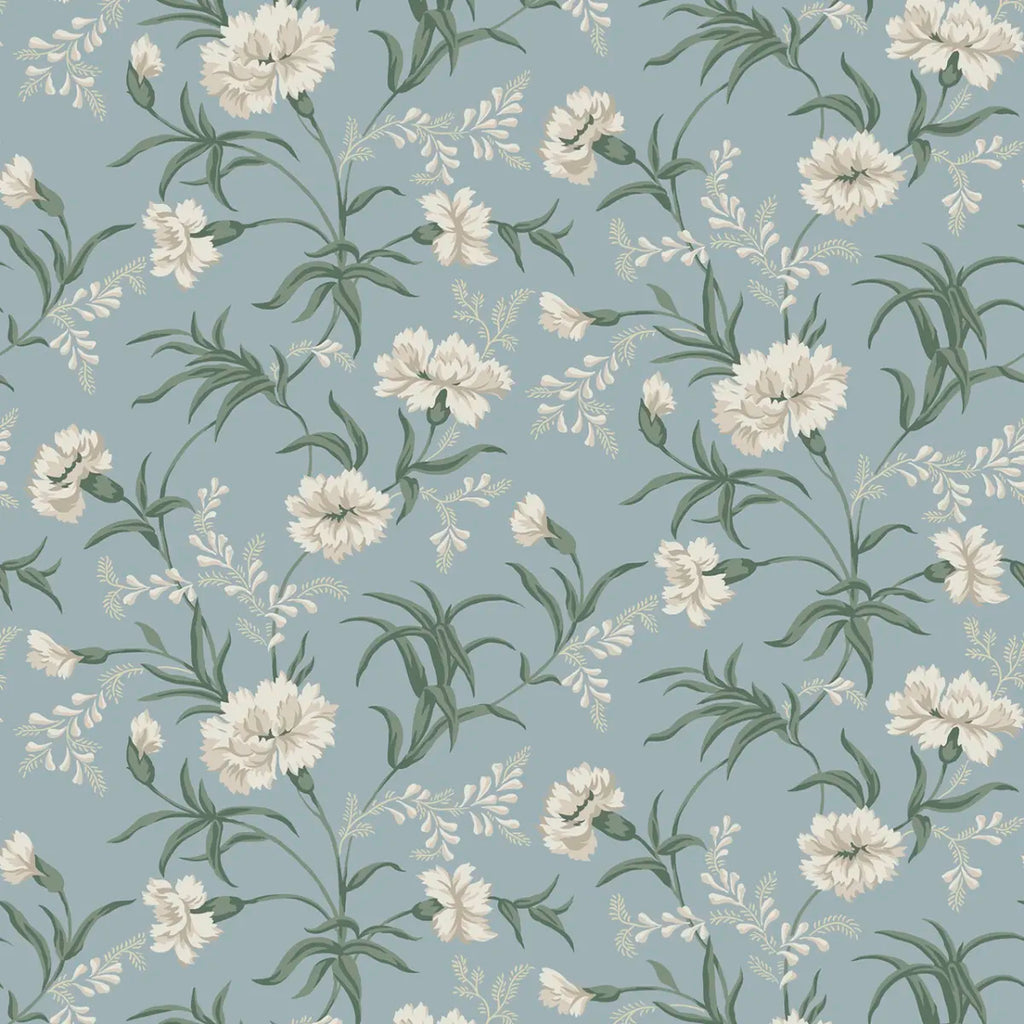 Emilie Sky Blue wallpaper by Sandberg – floral design