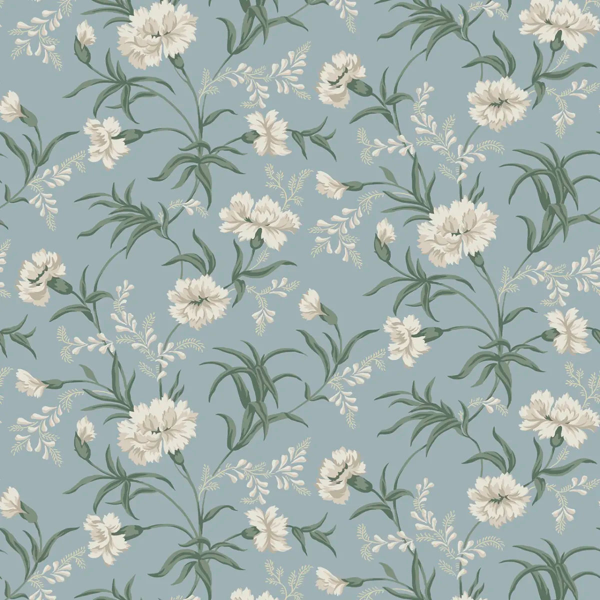 Emilie Sky Blue wallpaper by Sandberg – floral design