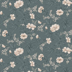 Emilie Petrol wallpaper by Sandberg – floral design