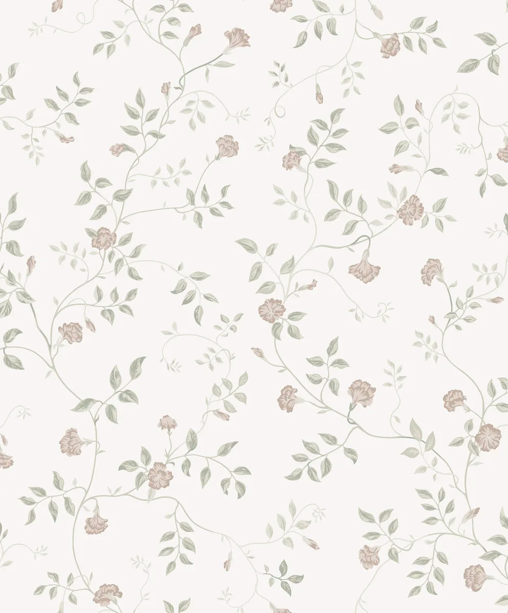 Henny Pastel wallpaper by Sandberg – floral design