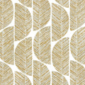 Abelia wallpaper by Casamance in Blanc - metallic design