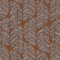 Abelia wallpaper by Casamance in Terracotta - metallic design