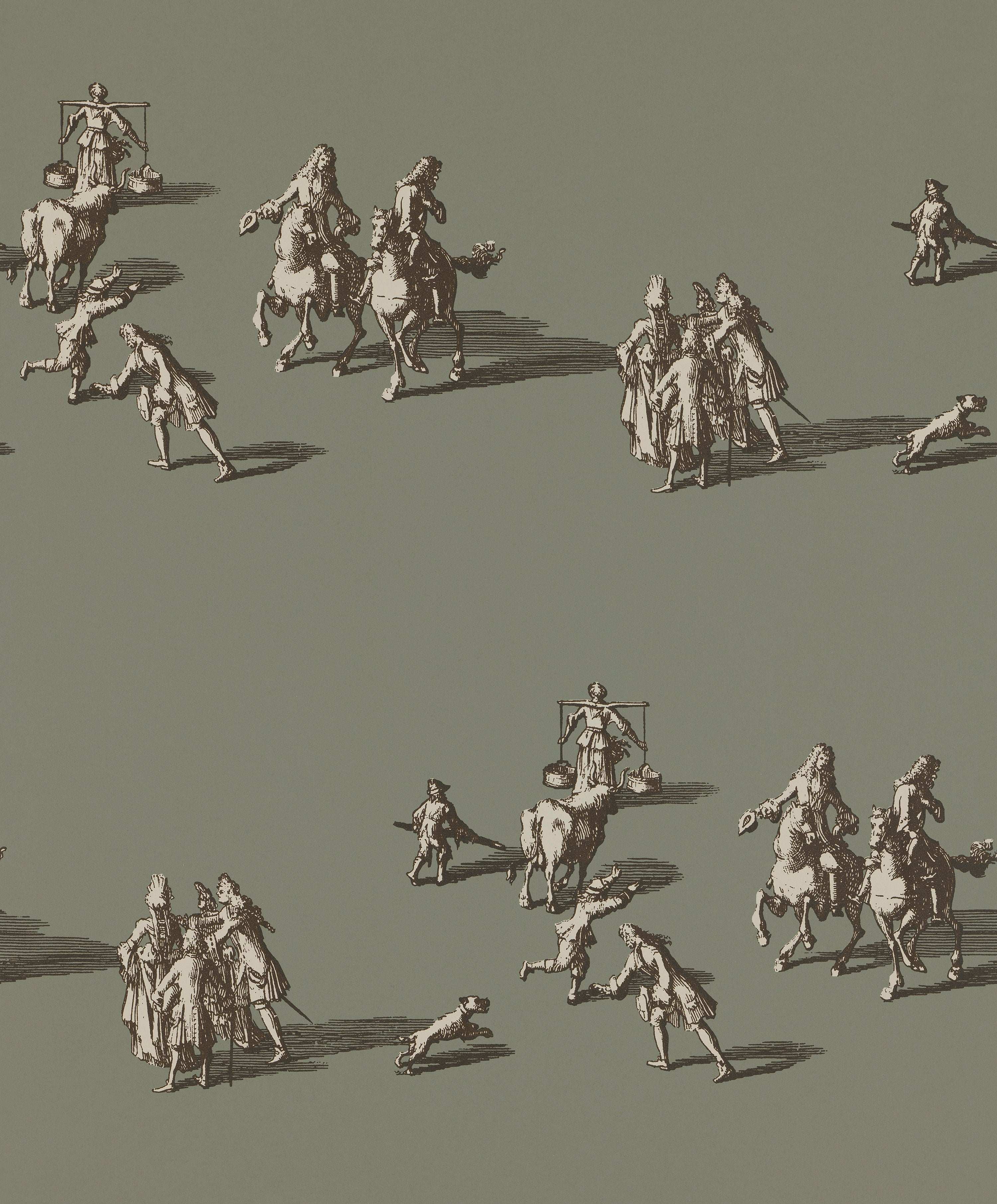 A Walk in the Park wallpaper by Langelid/von Bromssen - animals design in Green