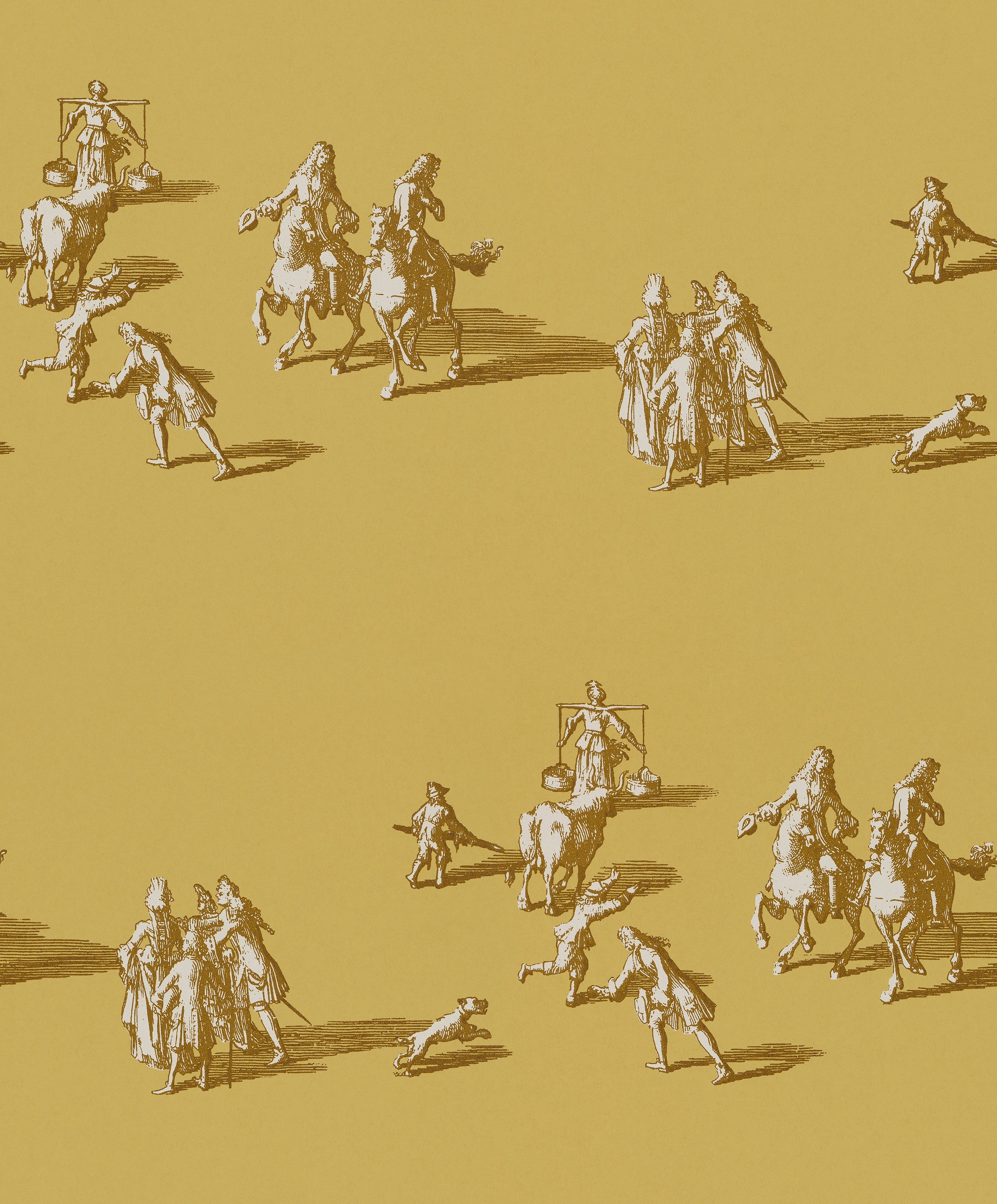 A Walk in the Park wallpaper by Langelid/von Bromssen - animals design in Yellow