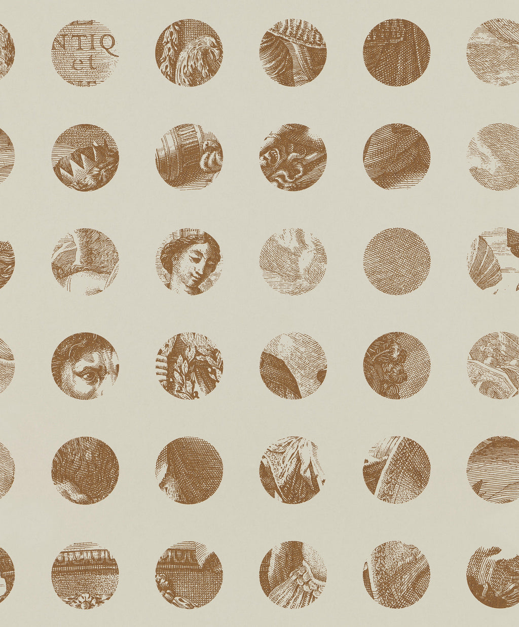 A Peep to the Past wallpaper by Langelid/von Bromssen - geometric design in Brown