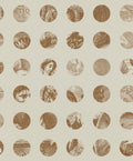 A Peep to the Past wallpaper by Langelid/von Bromssen - geometric design in Brown