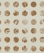 A Peep to the Past wallpaper by Langelid/von Bromssen - geometric design in Brown