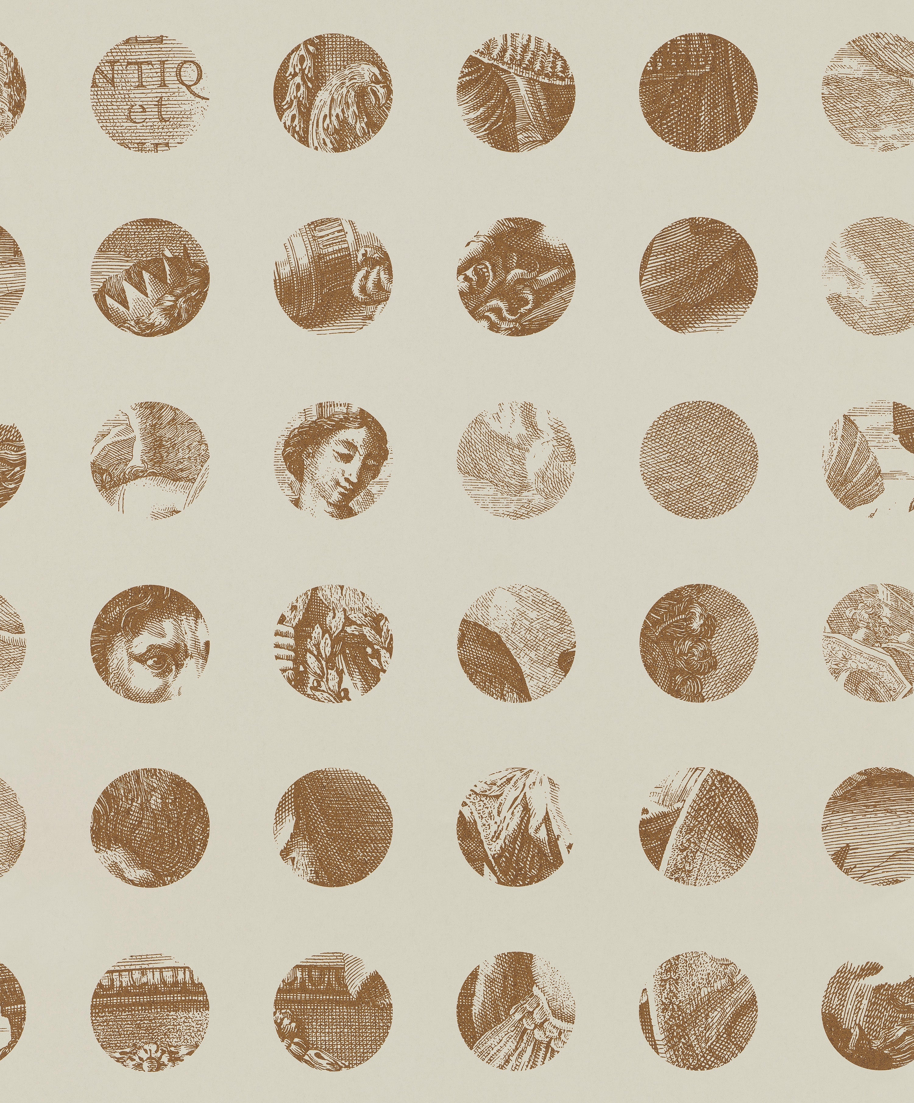 A Peep to the Past wallpaper by Langelid/von Bromssen - geometric design in Brown