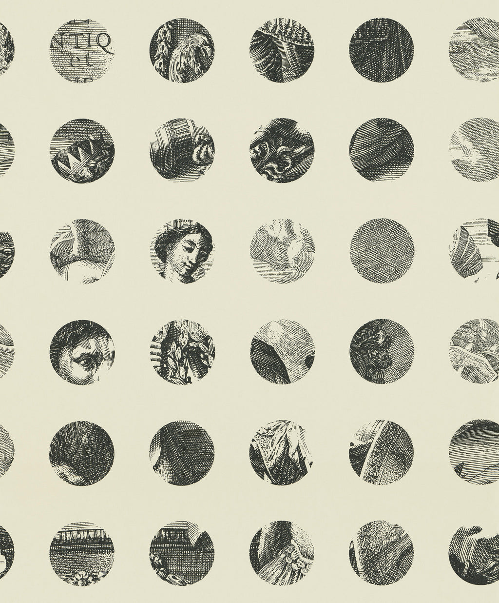 A Peep to the Past wallpaper by Langelid/von Bromssen - geometric design in Black
