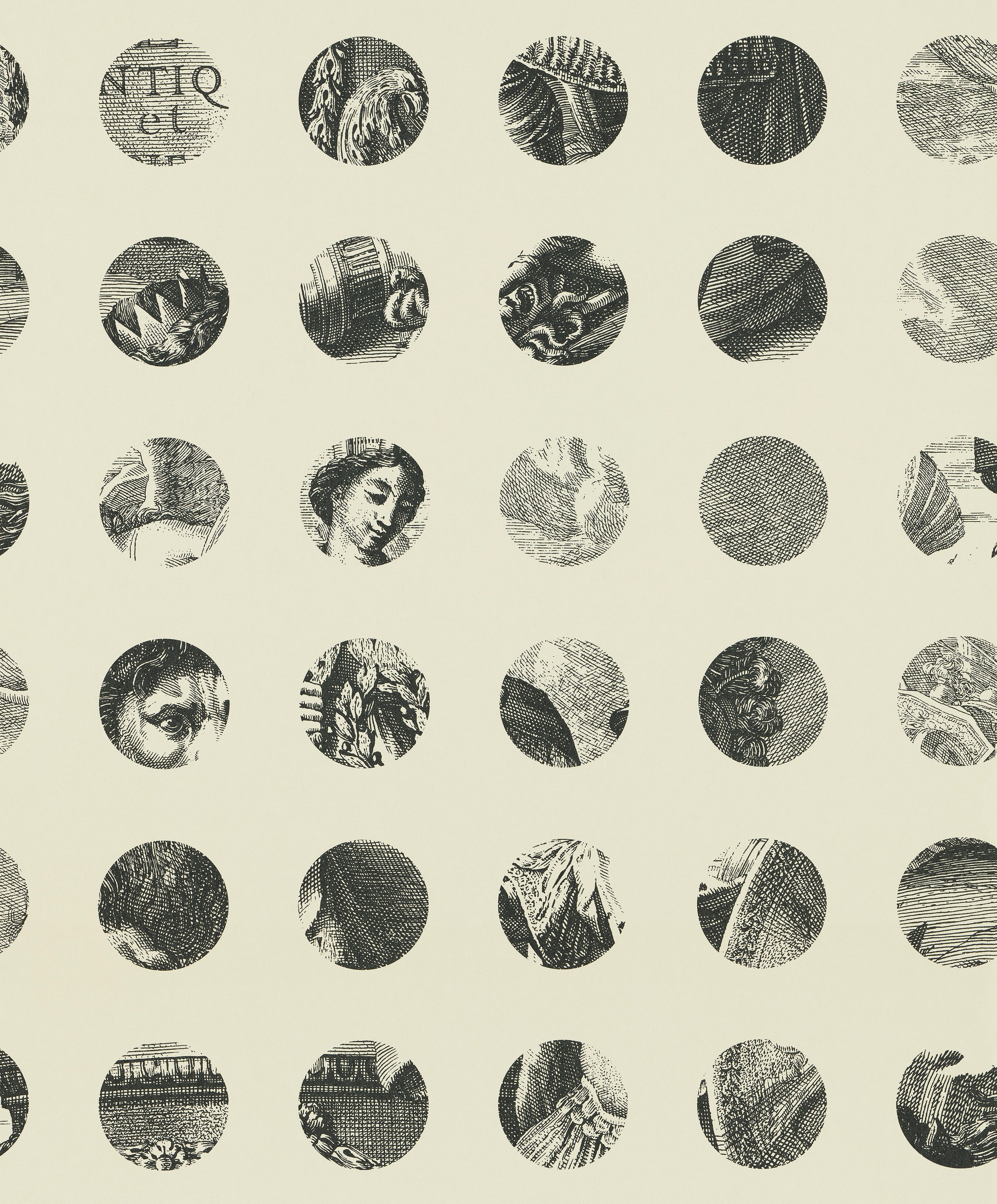A Peep to the Past wallpaper by Langelid/von Bromssen - geometric design in Black
