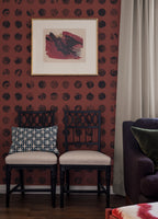 A Peep to the Past wallpaper by Langelid/von Bromssen - geometric design in Red