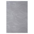 Close-up of Sea Scape wallpaper by Abigail Edwards in grey, white wave lines on a soft grey ground