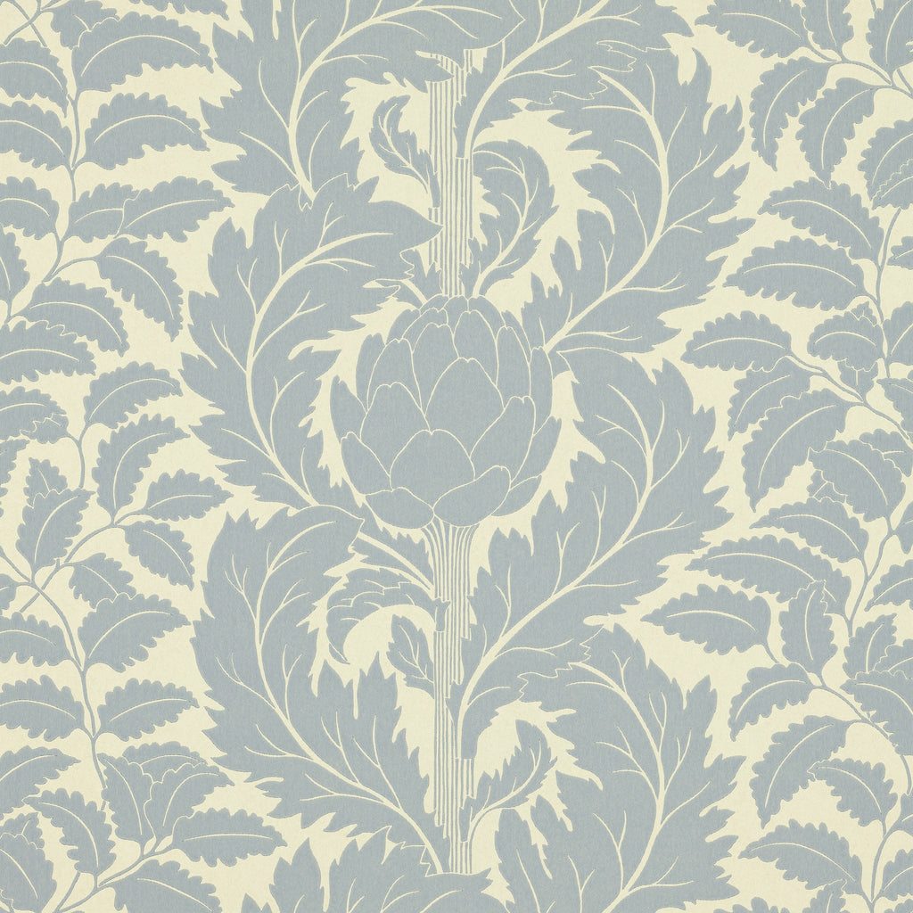 Artichoke wallpaper by Langelid/von Bromssen - botanical design in Blue