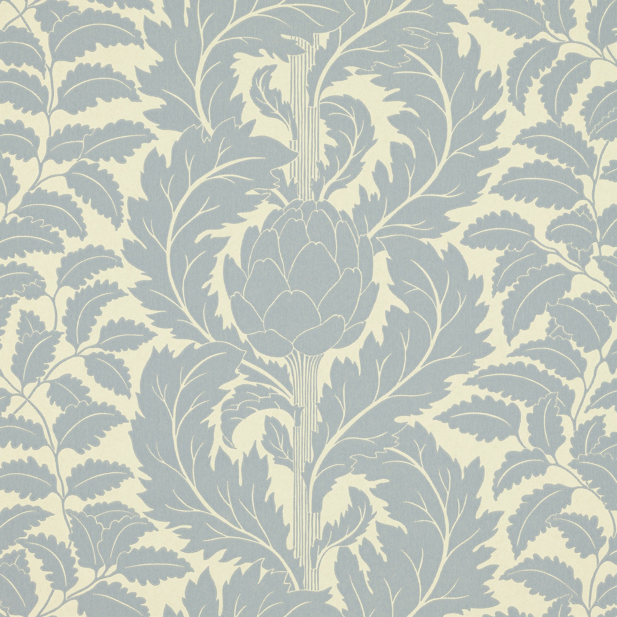 Artichoke wallpaper by Langelid/von Bromssen - botanical design in Blue