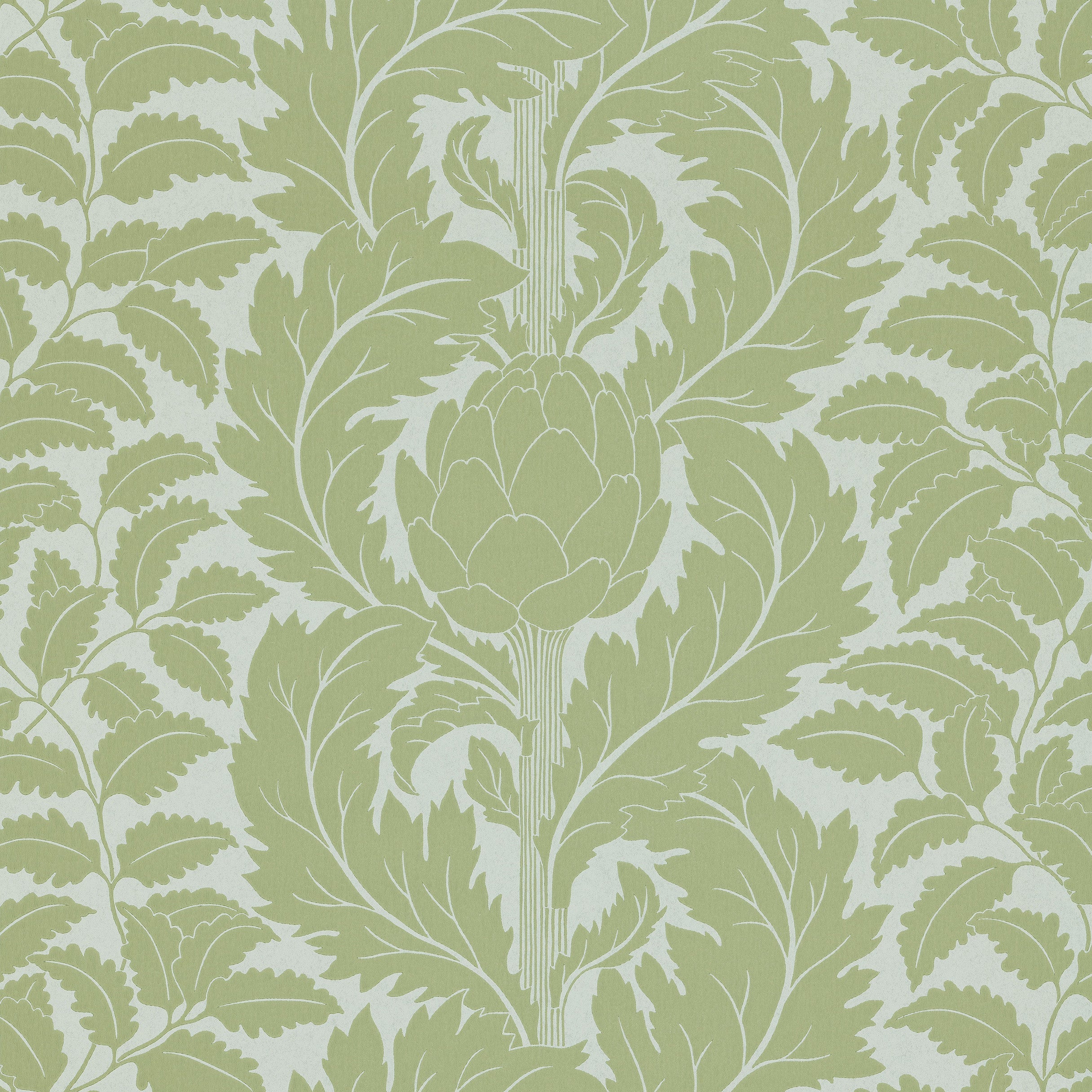 Artichoke wallpaper by Langelid/von Bromssen - botanical design in Green