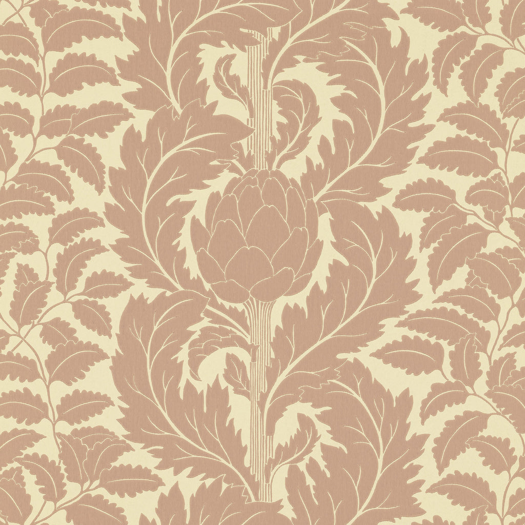 Artichoke wallpaper by Langelid/von Bromssen - botanical design in Pink