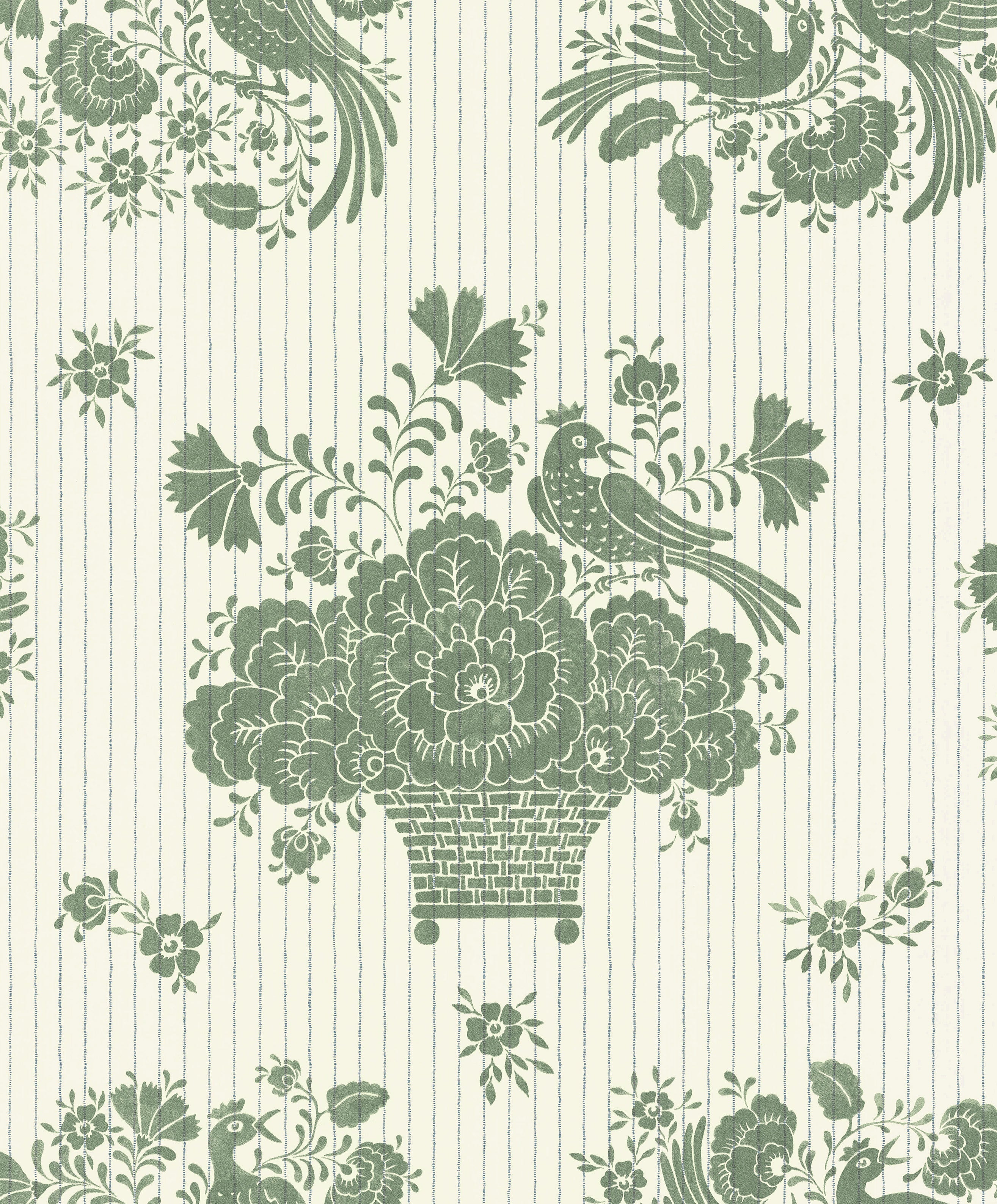 Birds Nest wallpaper by Langelid/von Bromssen - animals design in Green