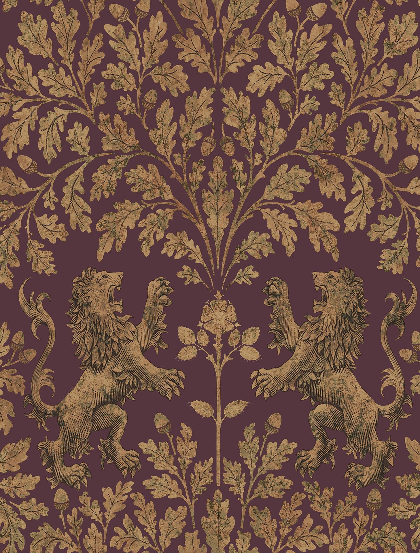 Boscobel Oak - Wallpaper Trader