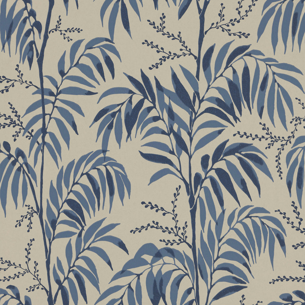 Casablanca Afternoon wallpaper by Langelid/von Bromssen - botanical design in Blue – Indigo