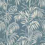 Casablanca Afternoon wallpaper by Langelid/von Bromssen - botanical design in Blue – Smokey