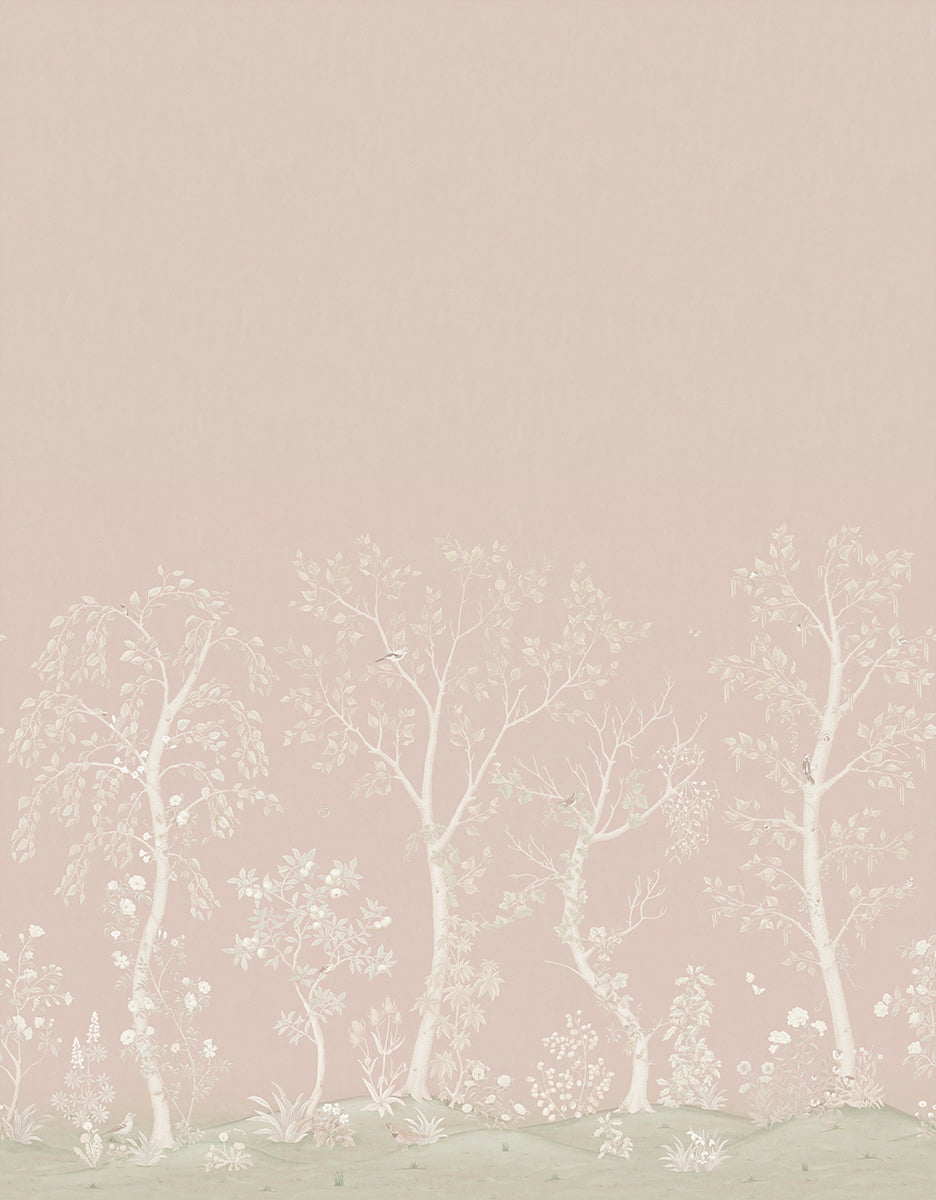 Seasonal Woods Silk - Wallpaper Trader