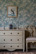 Casablanca Afternoon wallpaper by Langelid/von Bromssen - botanical design in Blue – Smokey