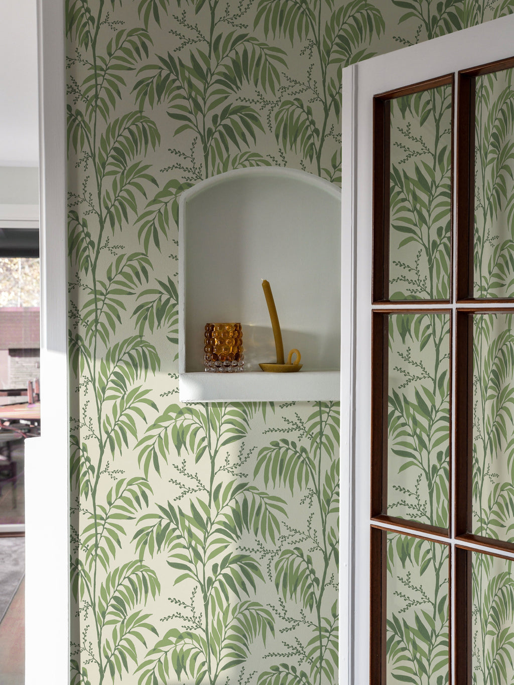 Casablanca Afternoon wallpaper by Langelid/von Bromssen - botanical design in Green – Palm