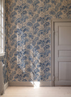 Casablanca Afternoon wallpaper by Langelid/von Bromssen - botanical design in Blue – Indigo