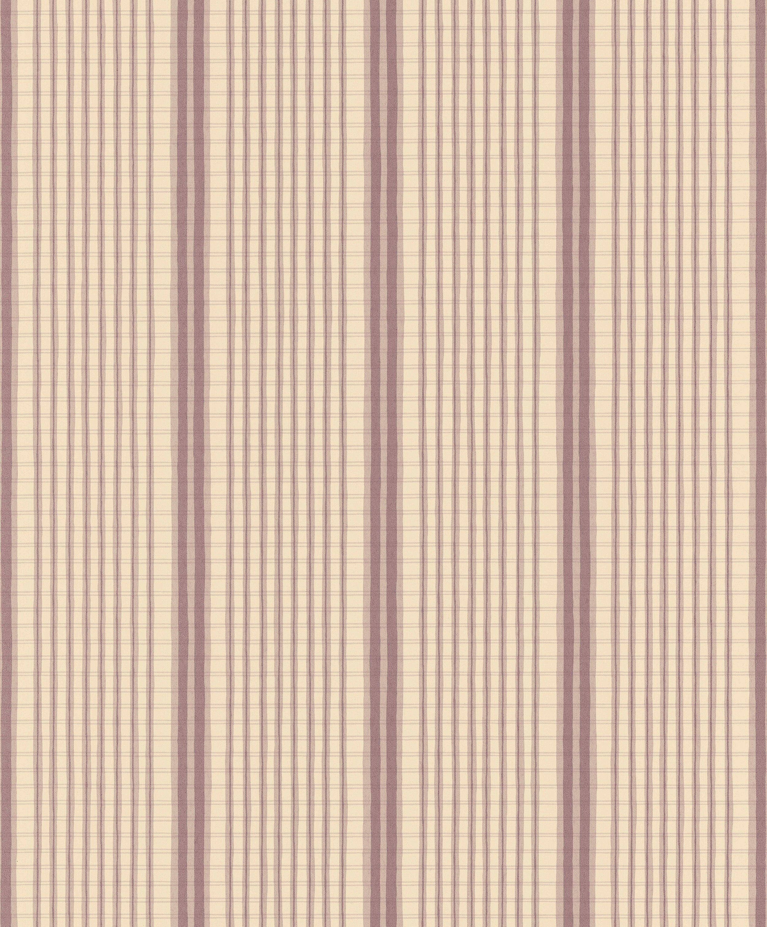 Como wallpaper by Langelid/von Bromssen - stripe design in Red