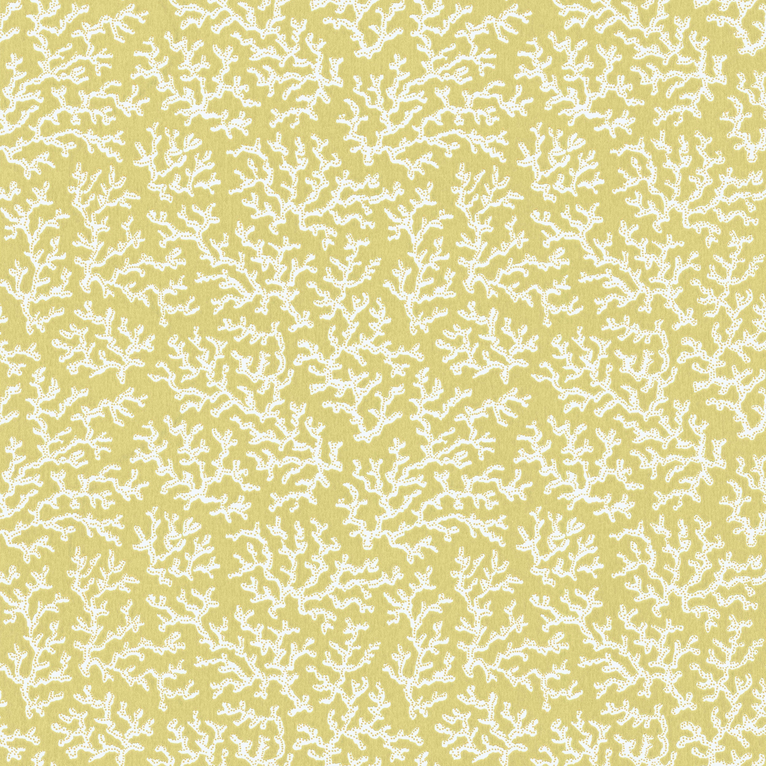 Coral wallpaper by Langelid/von Bromssen - coastal design in Yellow