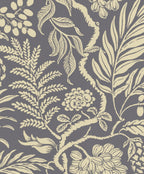 Cornucopia wallpaper by Langelid/von Bromssen - floral design in Grey
