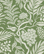 Cornucopia wallpaper by Langelid/von Bromssen - floral design in Green – Verde