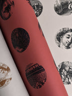 A Peep to the Past wallpaper by Langelid/von Bromssen - geometric design in Red