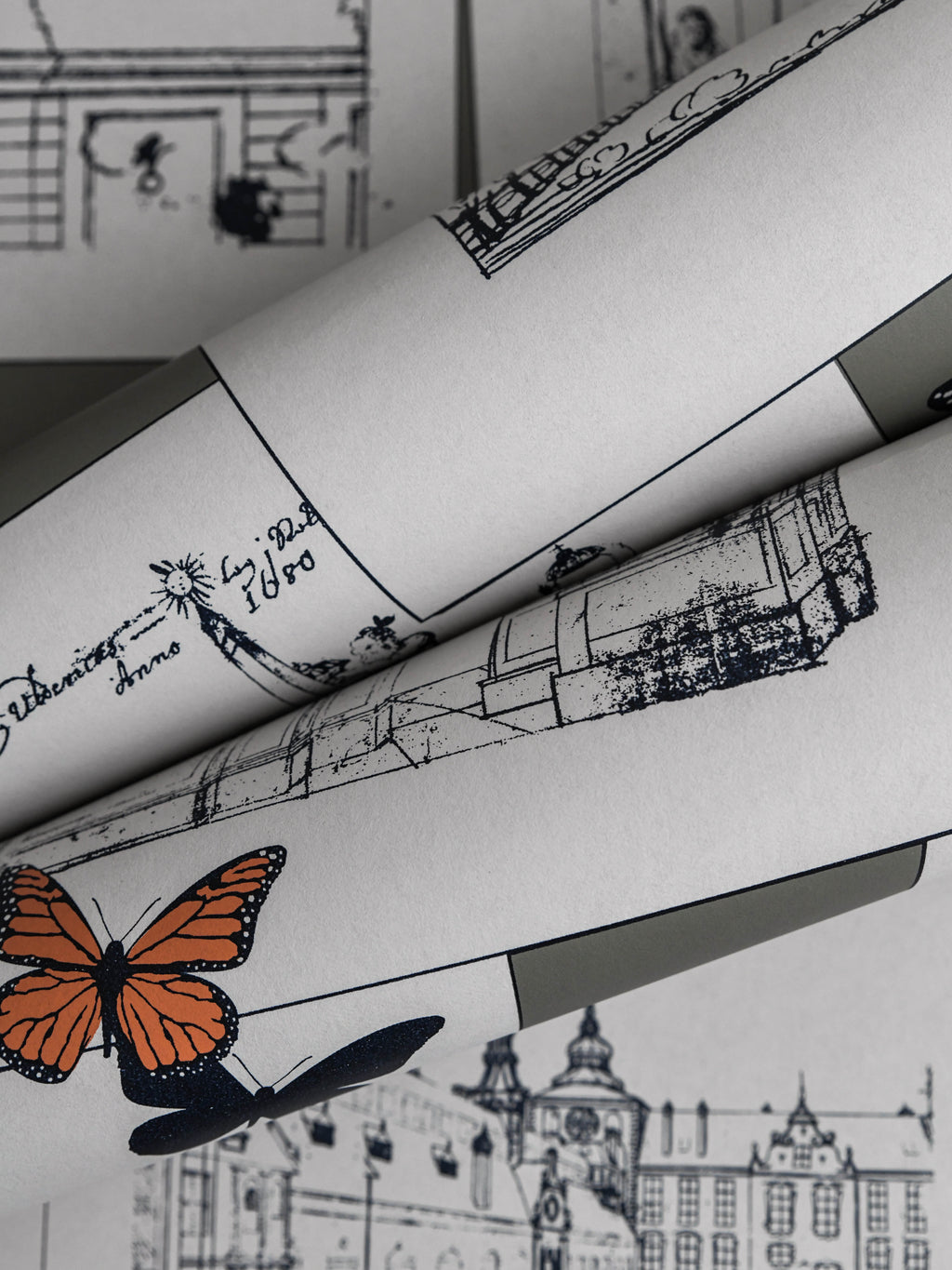 The Butterfly Effect wallpaper by Langelid/von Bromssen - animals design in Orange