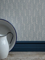 Coleslaw wallpaper by Langelid/von Bromssen - botanical design in Blue
