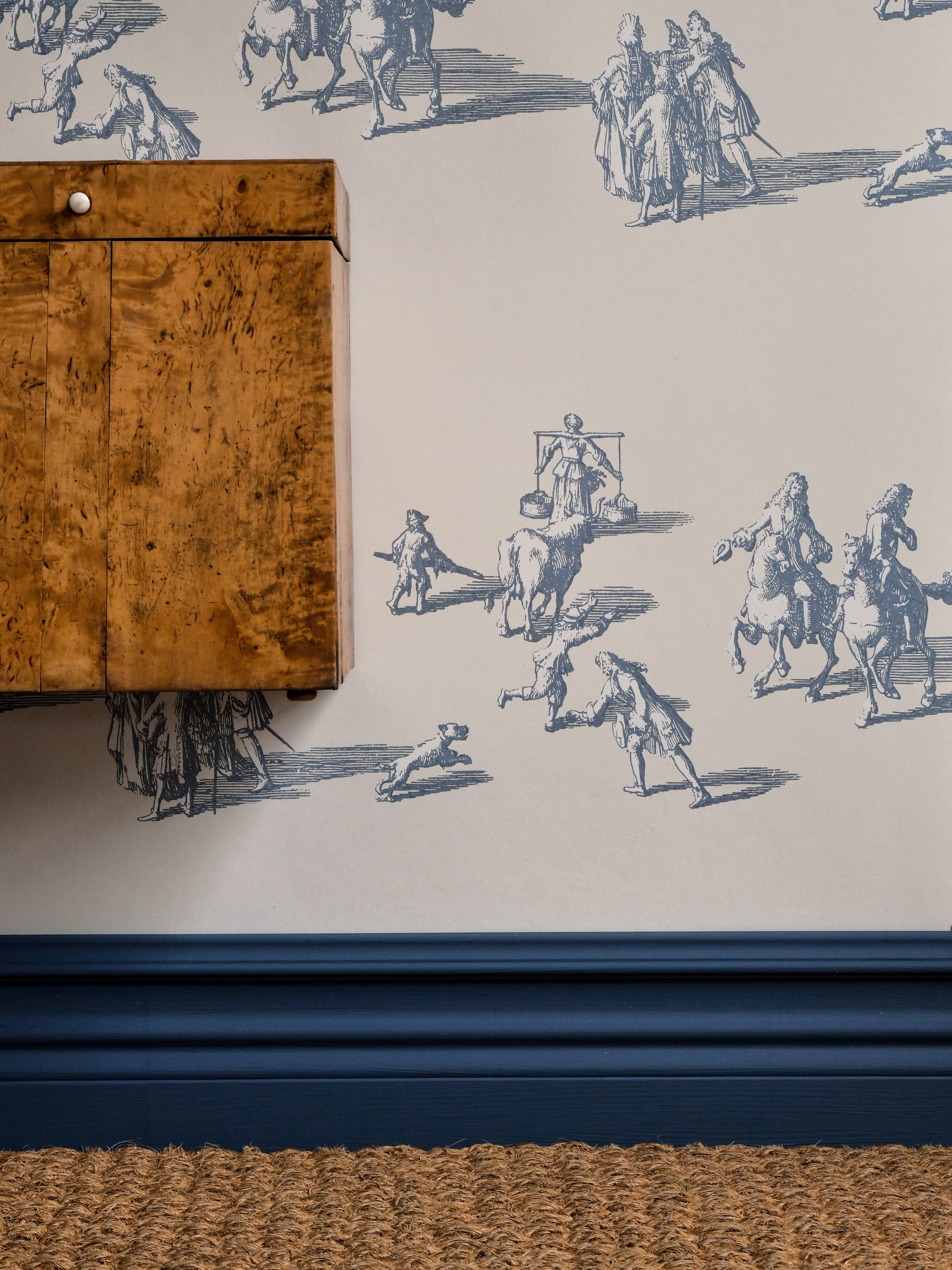 A Walk in the Park wallpaper by Langelid/von Bromssen - animals design in Blue
